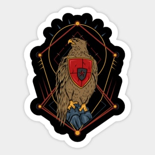 Eagle emblem illustration Sticker